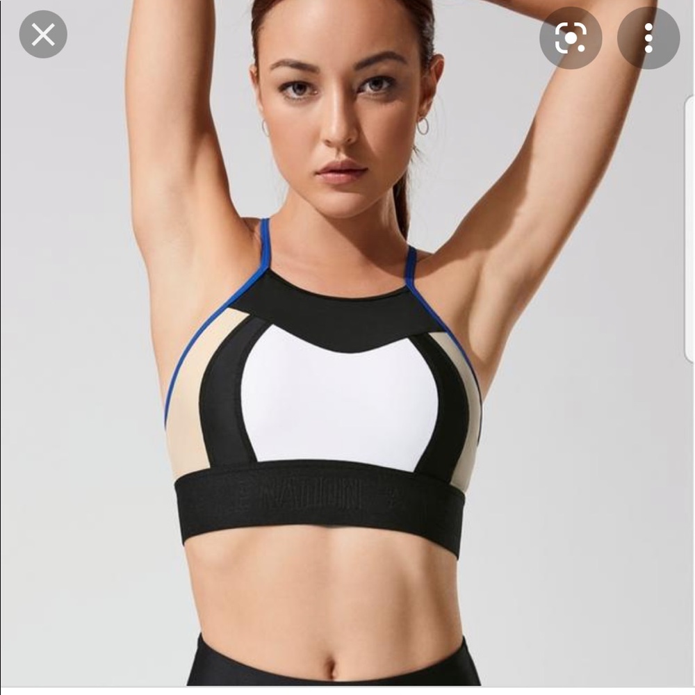 P.E Nation The open water activewear sports bra S